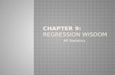 Chapter 9:  regression wisdom