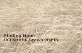 Finding Hope  in Faithful Stewardship
