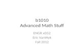 b1010 Advanced Math Stuff