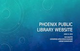 Phoenix Public Library Website