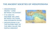 THE ANCIENT SOCIETIES OF MESOPOTAMIA