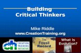 Building  Critical Thinkers