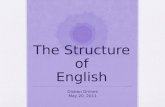 The Structure of English