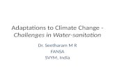 Adaptations to Climate Change -  Challenges in Water-sanitation