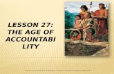 Lesson 27: The Age of accountability