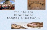 The Italian Renaissance Chapter 5 section 1