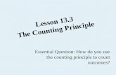 Lesson 13.3 The Counting Principle