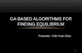 GA-based algorithms for finding equilibrium