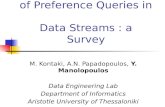 Continuous Processing  of  Preference Queries  in  Data Streams : a Survey