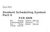 Student Scheduling System Part II FCR ARB