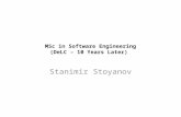 MSc  in Software Engineering  ( DeLC  – 10 Years Later)