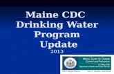 Maine CDC  Drinking  Water  Program  Update