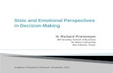 Stoic and Emotional Perspectives in Decision-Making H. Richard  Priesmeyer