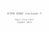 EIPB  698C  Lecture  7