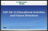 NSF GK-12 Educational Activities and Future Directions