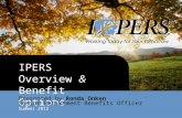 IPERS Overview  &  Benefit Options