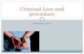 Criminal Law and procedure