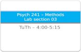 Psych 241 – Methods Lab section 03