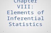 Chapter VIII: Elements of Inferential Statistics