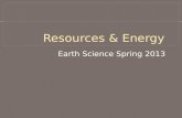 Resources & Energy