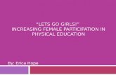 “Lets Go Girls!”  Increasing Female Participation in Physical Education