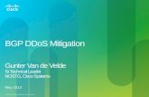 BGP DDoS  Mitigation Gunter Van de Velde  Sr  Technical Leader NOSTG , Cisco Systems