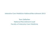 Intensive Care Medicine National Recruitment 2013