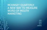 McKinsey quarterly: A New way to measure word-of-mouth marketing