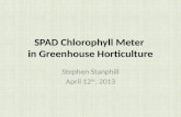 SPAD Chlorophyll Meter  in Greenhouse Horticulture