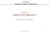 Lecture  3 Pipeline Contd. (Appendix  A)