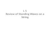 L 5 Review  of Standing Waves on a String