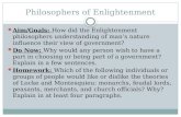 Philosophers of Enlightenment