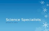Science Specialists