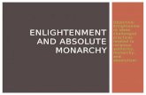 Enlightenment and Absolute monarchy