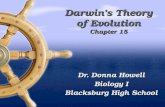 Darwin’s Theory of Evolution Chapter 15
