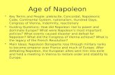 Section 3 :  The Age of Napoleon