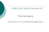 EGR  1101 Unit 8  Lecture #1