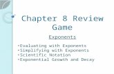 Chapter 8 Review Game