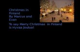 Christmas in Finland By Marcus and Evan