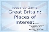 Jeopardy Game Great Britain: Places of Interest
