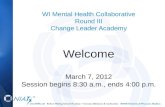 WI Mental Health Collaborative Round III Change Leader Academy