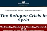 Jr. Model United Nations Preparatory Conference The Refugee Crisis in Syria