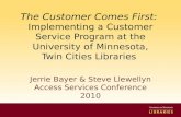 Jerrie  Bayer & Steve Llewellyn Access Services Conference 2010