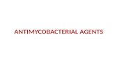 ANTIMYCOBACTERIAL AGENTS