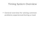 Timing System Overview