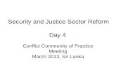 Security and Justice Sector Reform Day 4
