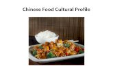 Chinese Food Cultural Profile