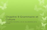 Chapitre 9 Grammaire et Culture