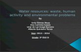 Water resources: waste, human activity and environmental problems