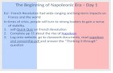 The Beginning of Napoleonic Era – Day 1